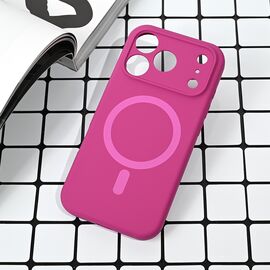 Futrola Magsafe Pure color - iPhone 17 Pro tamno pink.