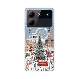 Silikonska futrola PRINT Skin - ZTE Blade A54 Christmas Town.