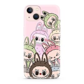 Silikonska futrola ultra tanka (skin) PRINT CLEAR - iPhone 13 (6.1) LBB003 (MS).