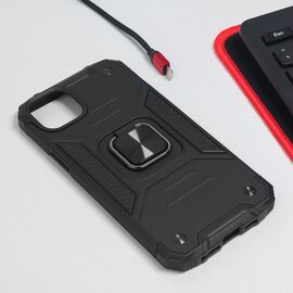 Futrola Hard Border Ring - iPhone 14 Plus crna.