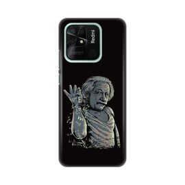 Silikonska futrola PRINT - Xiaomi Redmi 10C Funny Albert Einstein.