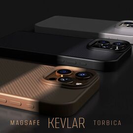 Futrola Magsafe Kevlar - iPhone 13 Pro crna.