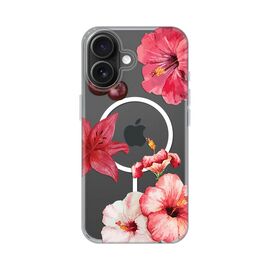 Futrola print Magsafe - iPhone 16 6.1 Hibiscus.