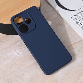 Silikonska futrola Teracell Giulietta - Xiaomi Redmi 13 mat tamno plava.