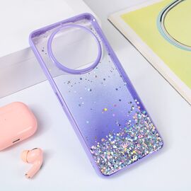 Futrola Frame Glitter - Xiaomi Redmi A3 ljubicasta.