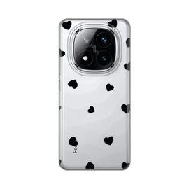 Silikonska futrola PRINT Skin - Xiaomi Redmi Note 14 Pro Plus 5G Hearts.