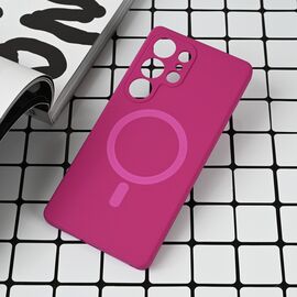 Futrola Magsafe Pure color - Samsung S938 Galaxy S25 Ultra tamno pink.
