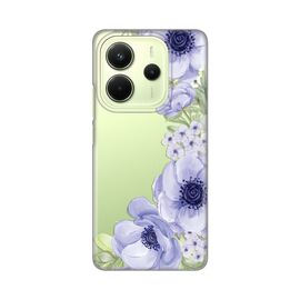 Silikonska futrola PRINT Skin - Xiaomi Redmi Note 14 4G (SRB) Blue Roses.