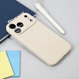 Silikonska futrola Teracell Giulietta Magsafe - iPhone 17 Pro Max 6.9 bela.