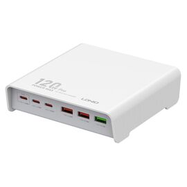 Kucni punjac LDNIO Q605, QC4+, PD3.0, SCP, PPS, VOOC, 120W total power beli.