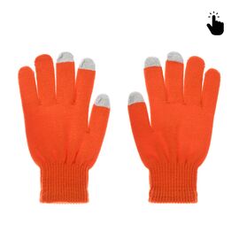 Rukavice - touch screen RY M (22cm) narandzaste.