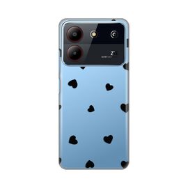 Silikonska futrola PRINT Skin - ZTE Blade A54 Hearts.
