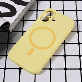 Futrola Magsafe Pure color - iPhone 16 6.1 zuta.