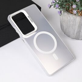 Futrola Magsafe providna - Samsung S938 Galaxy S25 Ultra srebrna.