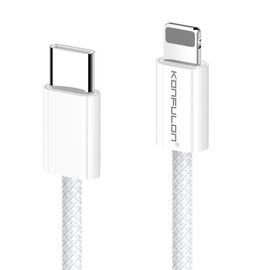 Data kabl KONFULON DC81 27W Type C na iPhone lightning beli 1m.