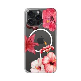 Futrola print Magsafe - iPhone 15 Pro Max 6.7 Hibiscus.