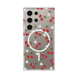 Futrola print Magsafe - Samsung S928B Galaxy S24 Ultra Cute Cherries.