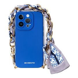 Futrola CASE&ME sa maramom - Iphone 14 Pro Max 6.7 plava.