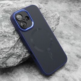 Futrola CARBON MagSafe - iphone 16 (6.1) plava (small camera) (MS).