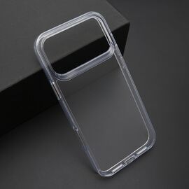 Futrola COLOR frame za iPhone 17 Pro Max (6.9) srebrna (providna) (MS).