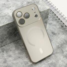 Futrola COLOR METAL Magsafe - iPhone 17 Pro siva (MS).
