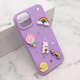 Futrola TOY - iPhone 14 (6.1) ljubicasta (MS).