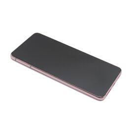 LCD displej (ekran) - Samsung G991 Galaxy S21 5G + Touch screen + frame phantom pink Full ORG EU (GH82-24716D/24718D) (MS).