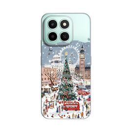 Silikonska futrola PRINT Skin - Huawei Honor X6c Christmas Town.
