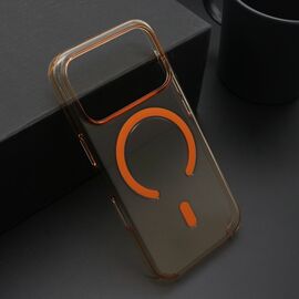 Futrola AMBER providna MagSafe - iPhone 17 Pro narandzasta (MS).