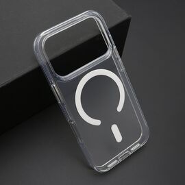 Futrola COLOR FRAME MagSafe - iPhone 17 Pro srebrna (providna) (MS).