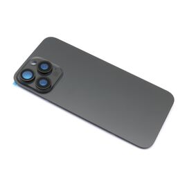 Poklopac baterije - Iphone 15 Pro Max black (crni) Titanium (NO LOGO) (MS).