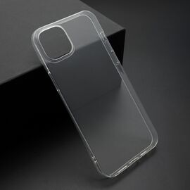 Silikonska futrola ultra tanka (skin) PROTECT - iPhone 14 Plus (6.7) providna (bela) (MS).