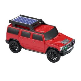 Zvucnik bluetooth WS-696 sa solarnim punjenjem auto crveni (MS).