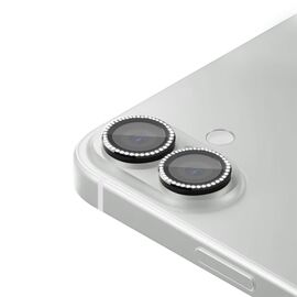 Folija - zastitu kamere DIAMOND za iPhone 16 (6.1)/16 Plus (6.7) crna (MS).