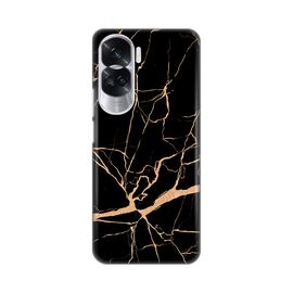 Silikonska futrola PRINT - Huawei Honor 90 Lite All black (crni).