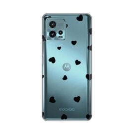 Silikonska futrola PRINT Skin - Motorola Moto G72 Hearts.