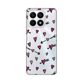 Silikonska futrola PRINT Skin - Huawei Honor X8a Heart Pattern.