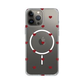Futrola print Magsafe - iPhone 13 Pro Max 6.7 Red Hearts.