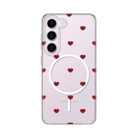 Futrola print Magsafe - Samsung S911B Galaxy S23 Red Hearts.