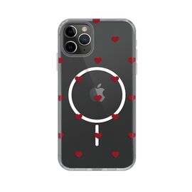 Futrola print Magsafe - iPhone 11 Pro Max 6.5 Red Hearts.