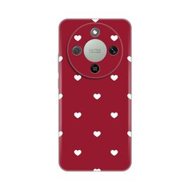 Silikonska futrola PRINT Skin - Huawei Honor Magic 8 Lite Burgundy Hearts.