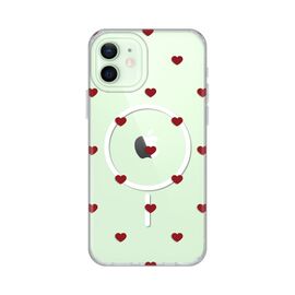 Futrola print Magsafe - iPhone 12/12 Pro 6.1 Red Hearts.