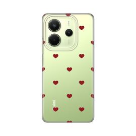 Silikonska futrola PRINT - Xiaomi Redmi Note 14 4G (SRB) Red Hearts.