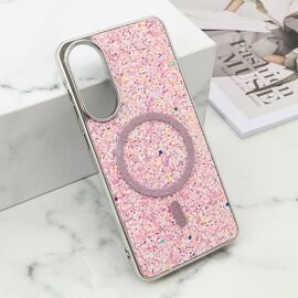 Futrola GLAM GLOW MagSafe - Samsung S937 Galaxy S25 Edge 5G roze (MS).