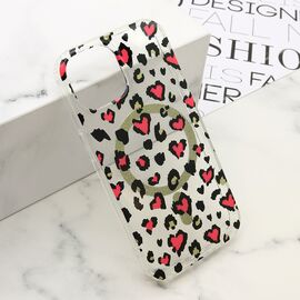 Futrola LEOPARD MagSafe - iPhone 15 roze (MS).