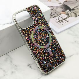 Futrola GLAM GLOW MagSafe - iPhone 16 Pro Max (6.9) crna (MS).
