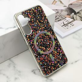 Futrola GLAM GLOW MagSafe - Samsung A556 Galaxy A55 5G crna (MS).