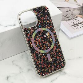 Futrola GLAM GLOW MagSafe - iPhone 15 crna (MS).