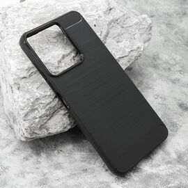 Silikonska futrola BRUSHED - Xiaomi Redmi 13C/Poco C65 pro crna (MS).