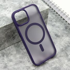 Futrola SILKY MAGSAFE mat - iPhone 15 ljubicasta (MS).